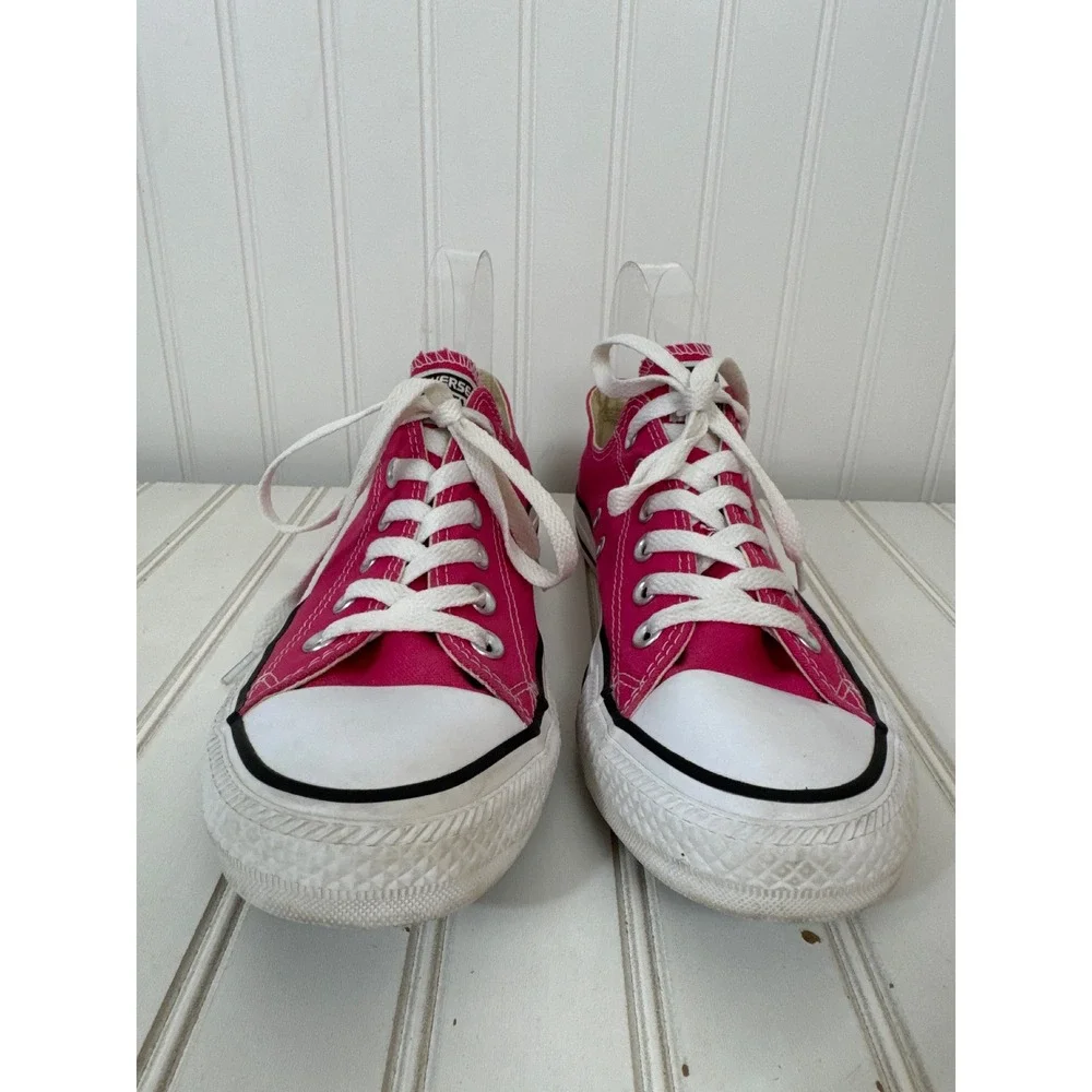 Converse Chuck Taylor All Star Low Women 9 Pink Canvas Sneakers 144806F